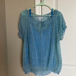 Sheer blouse with shell Liz Claiborne